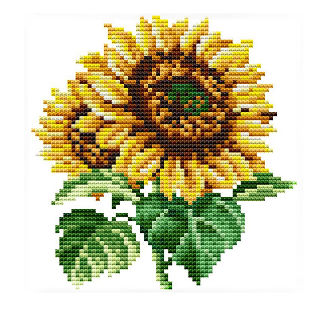 

Sunflower - 14CT Stamped Cross Stitch - 17*17cm, 501 Original