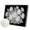 uk.everydayedeals DIY Pearl Painting With Frame - Handmade Self-Adhesive Pearls - Bouquet(20*30cm)