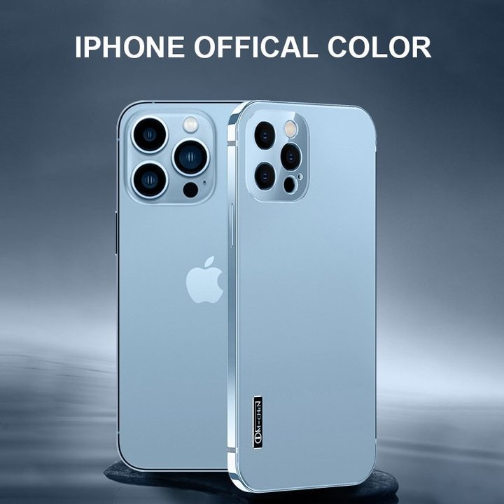(Summer sale45% OFF) 2022 NEW STAINLESS STEEL FRAME MATTE CASE COVER FOR IPHONE