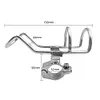 Stainless Steel Rail Mounted Clamp on Rod Holder Double Wire Fishing Rod Holder