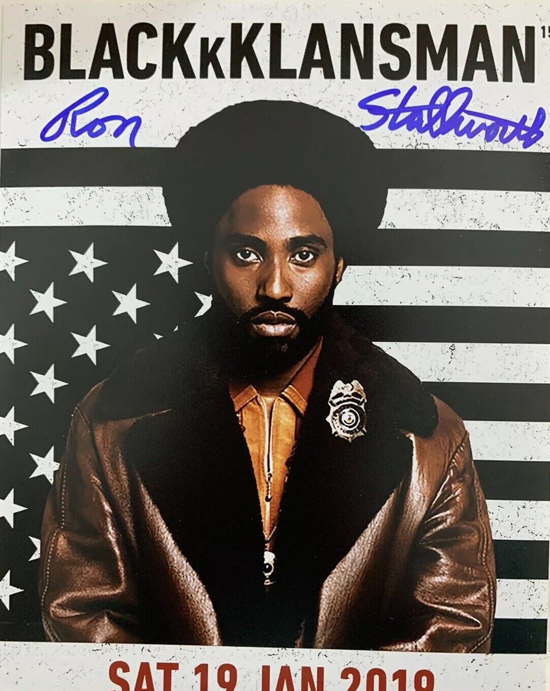 RON STALLWORTH HAND SIGNED 8x10 Photo Poster painting BLACKKKLANSMAN AUTOGRAPHED AUTHENTIC RARE