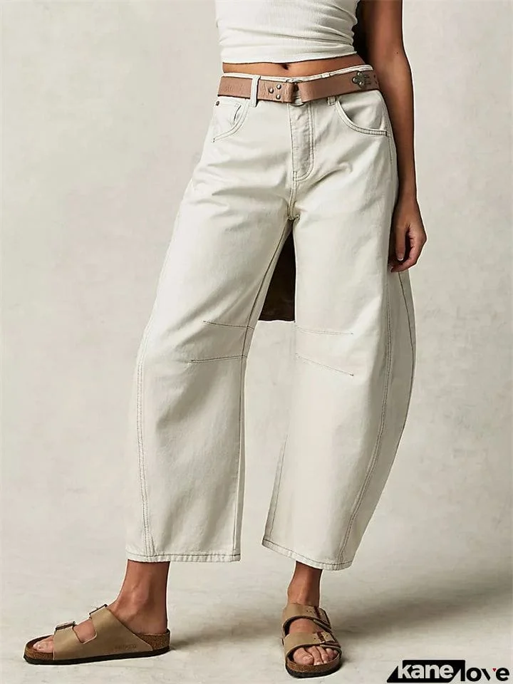 Casual Wear-resistant Relaxed Fit Jeans for Women