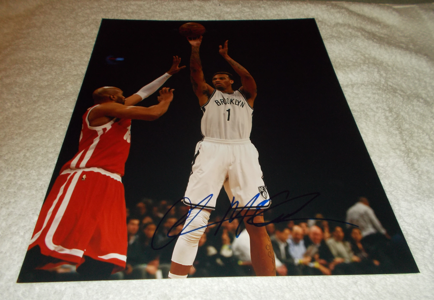 CHRIS McCULLOUGH Brooklyn Nets SIGNED AUTOGRAPHED 8x10 Photo Poster painting COA Basketball