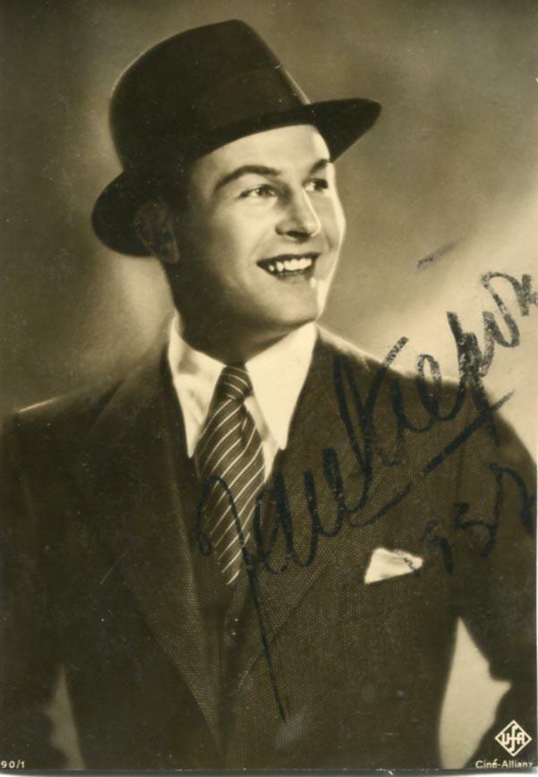 Jan Kiepura TENOR autograph, signed vintage Photo Poster painting