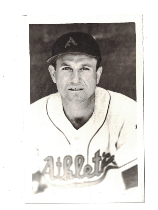 Bill Bradford Kansas City Athletics Vintage Baseball Postcard Size Photo Poster painting RH1