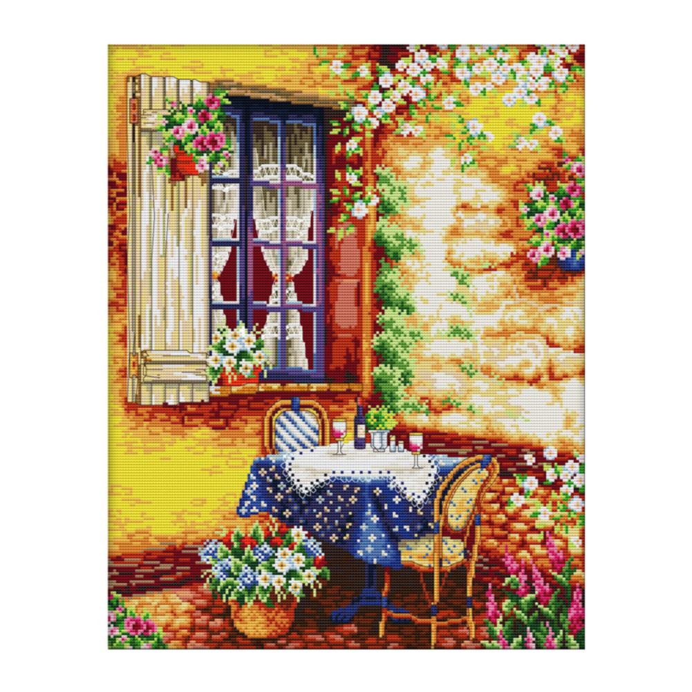 

Summer afternoon - 14CT Stamped Cross Stitch - 40*48cm, 501 Original