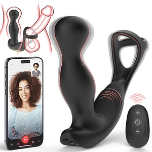 3 In 1 Prostate Massager Anal Plug 10 Vibrating Butt Plug With App Remote Control