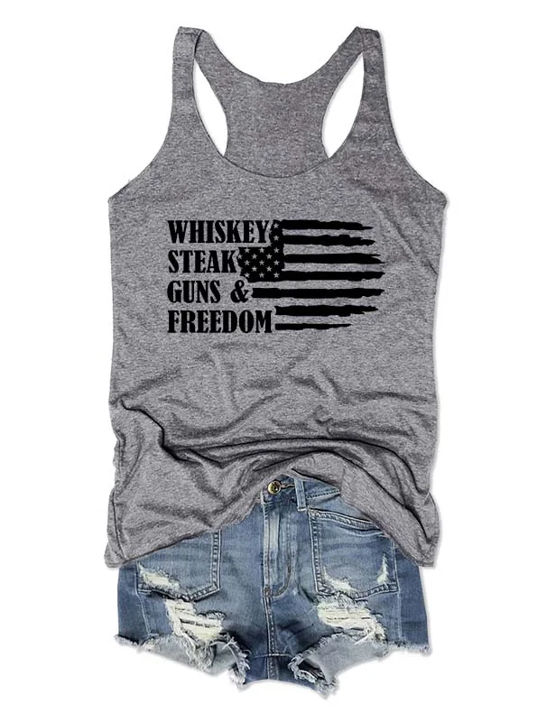 Whiskey Steak Guns and Freedom Tank