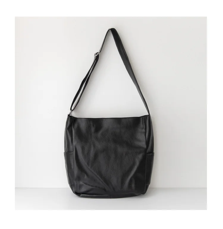 Soft Leather Crossbody Tote