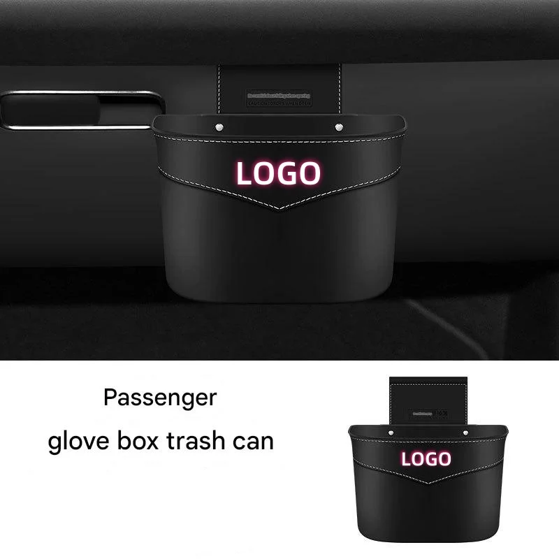 Multifunctional hanging storage box in car