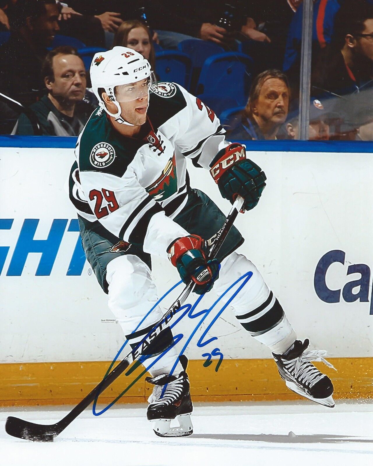 Jason Pominville Signed 8x10 Photo Poster painting Minnesota Wild Autographed COA