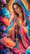 Luxury AB Velvet Diamond Painting Kit - Praying Madonna