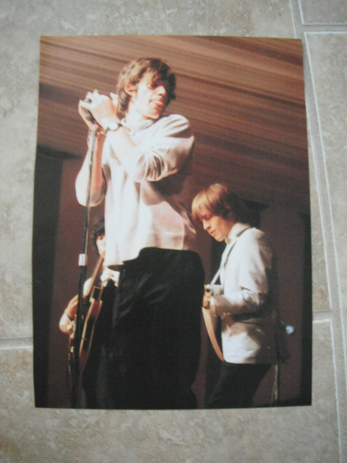 Rolling Stones Mick Jagger Vintage Candid Coffee Table Book Photo Poster painting #12