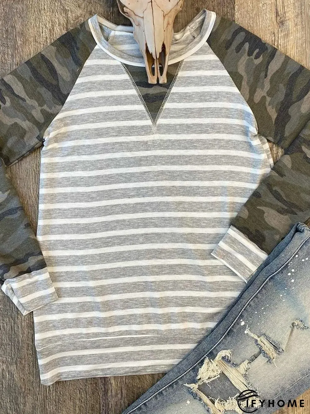 Multicolor Shift Long Sleeve T-shirt | IFYHOME