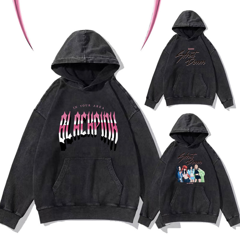 BLACKPINK Shut Down Vintage-inspired Hoodie