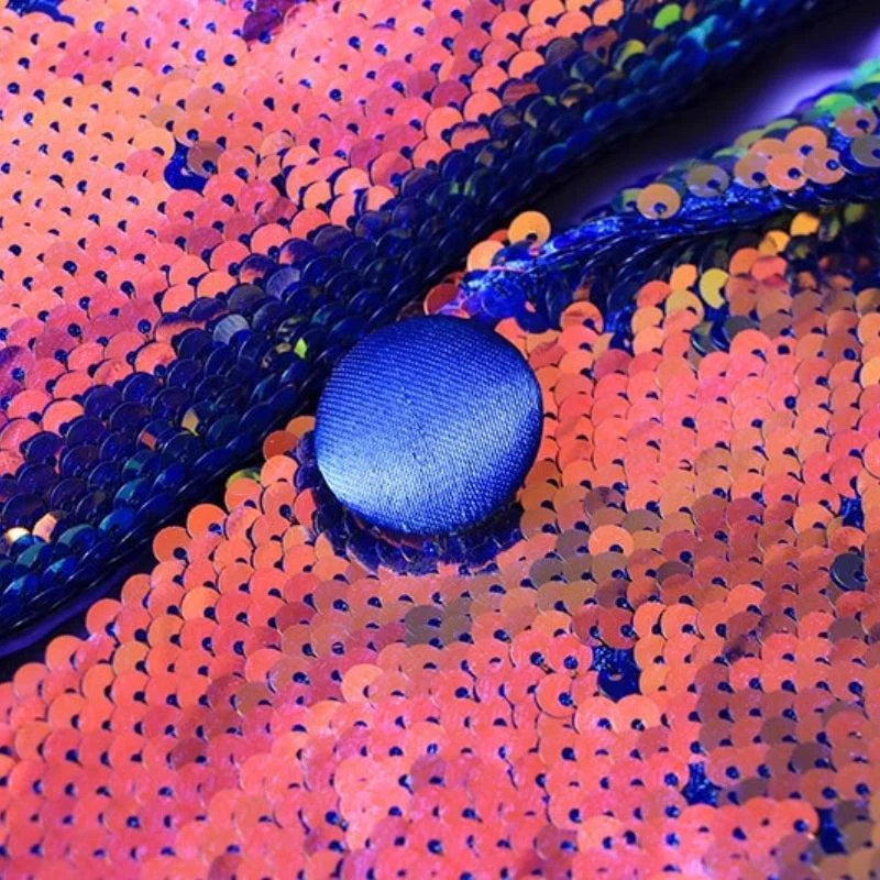 Brownm Sequin Long Blazer