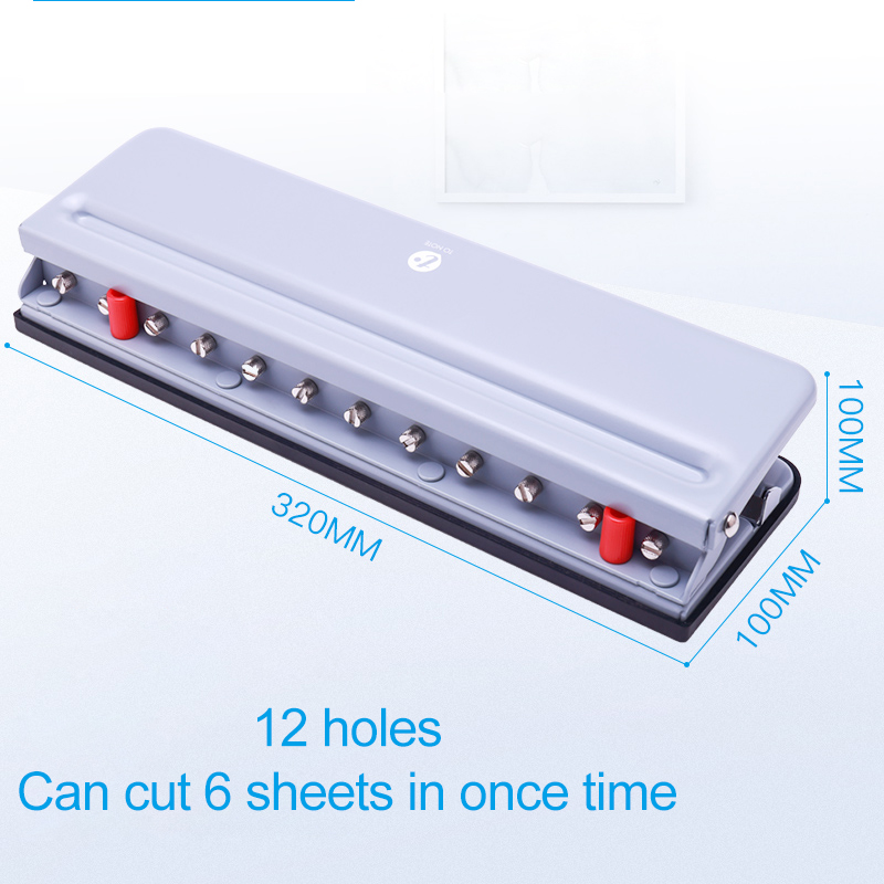 T Mushroom Hole Punch 12 Holes Puncher Disc Ring Bound System Notebook Accessories A4/A5/A6/A7/B5 H Planner Binding Supplies