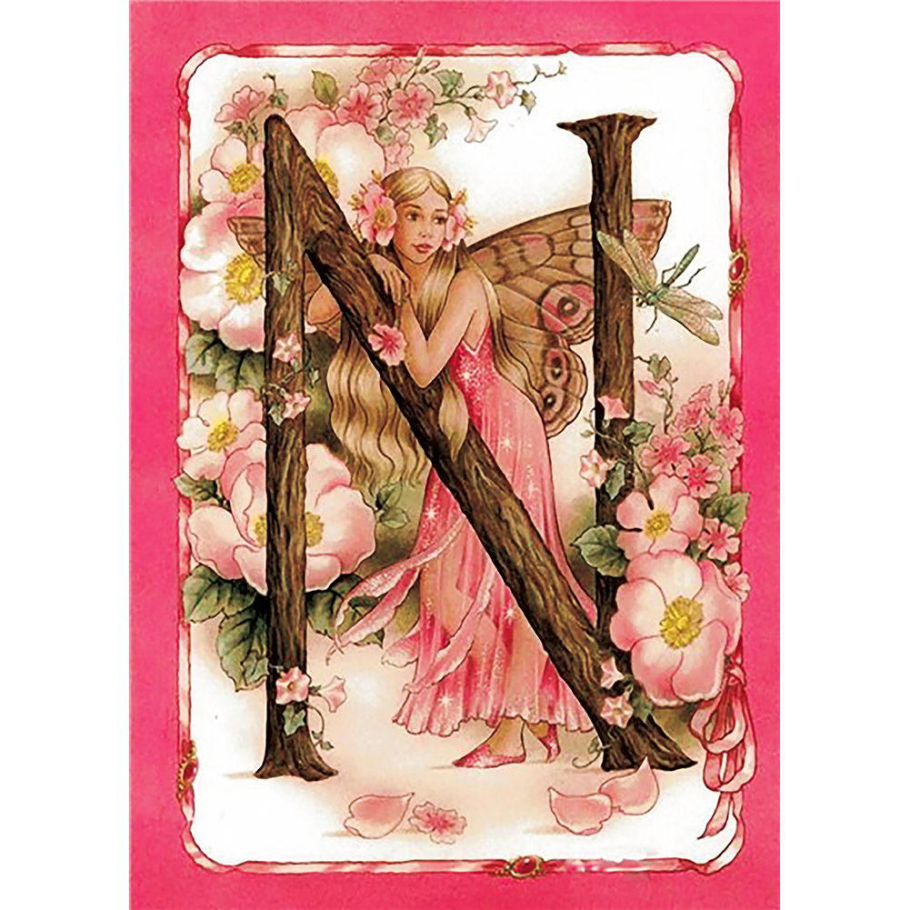 

30*40CM - Special Shaped Diamond Painting - Butterfly Fairy N, 501 Original