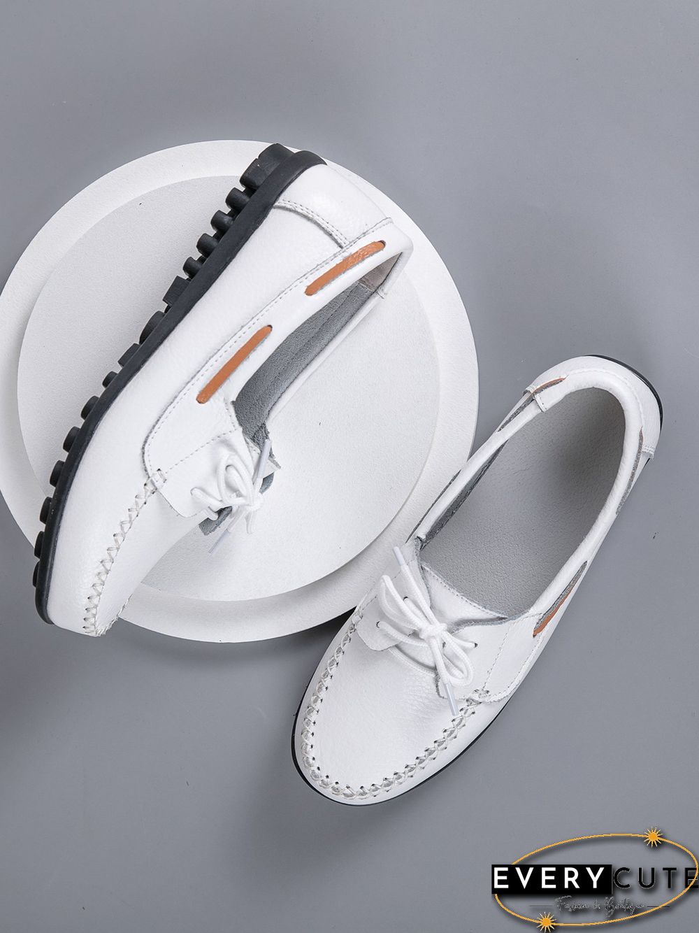 Retro Casual Simple Lace-up Flat Shoes