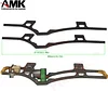 AMK 2Pcs DIY Upgrades Carbon Fiber Chassis Rails Cheater Rigs Frame Kit Adapt to 1/10 RC Crawler Racing Cars Body for Experts