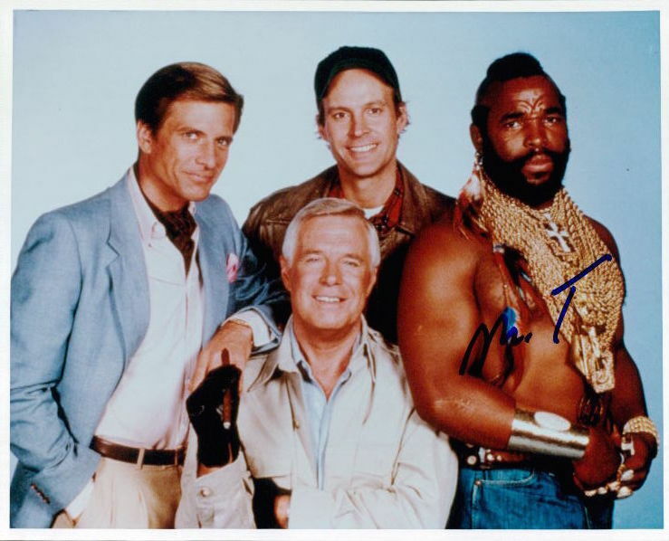 Mr. T signed 8x10 Photo Poster painting (A-Team)