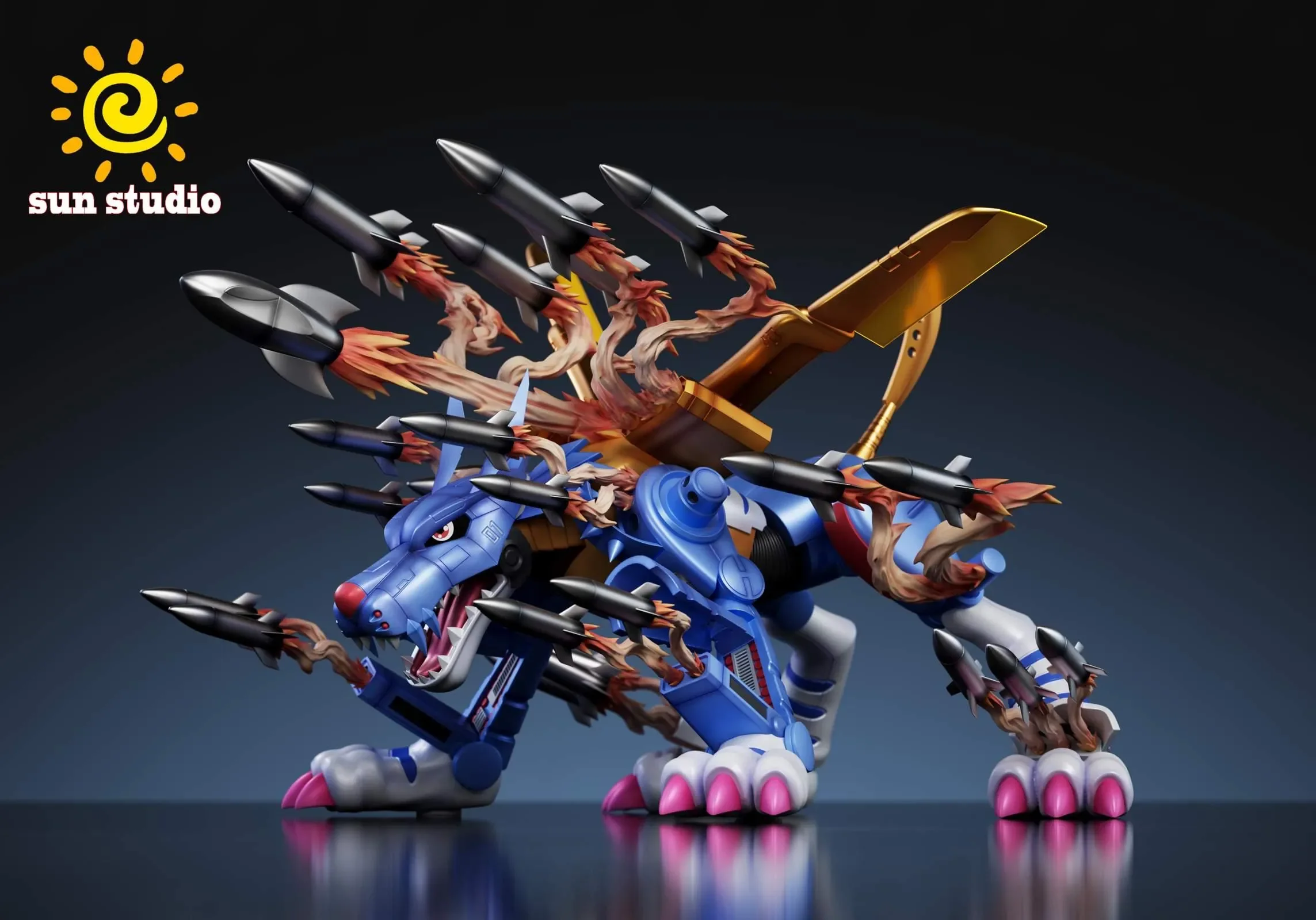 デジモン Sun-STUDIO デーモンフィギュア Sun Studio Digimon Baihumon