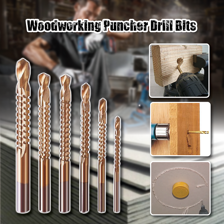 Woodworking Puncher Drill Bits (6PCS)