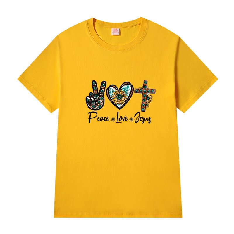 Short Sleeve Crew Neck Be Kind Letter Printed T-shirt