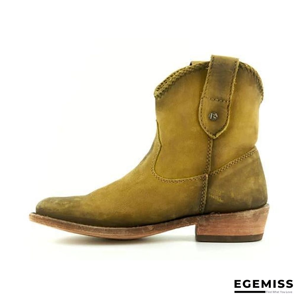 Chunky Heel Women Ankle Martin Boots | EGEMISS