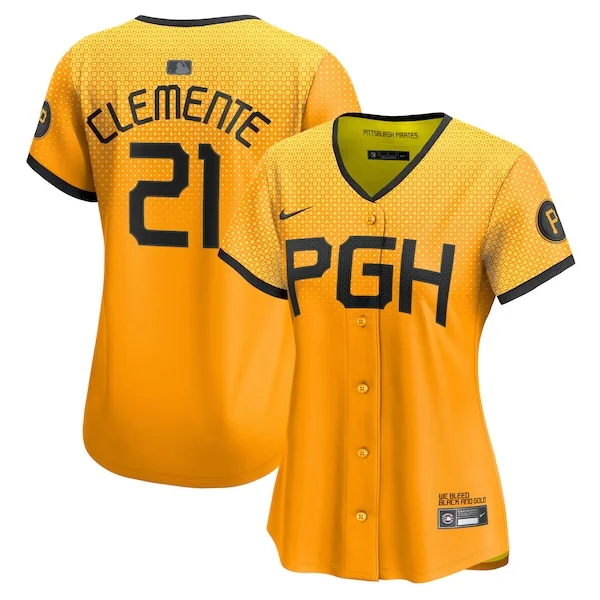 Roberto Clemente Pittsburgh Pirates Nike Women's City Connect Limited Player Jersey - No Color