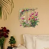 (US Only)Acrylic 2D Flat DIY Tulip Swing Hanging Diamond Art Kits Wall Door Decoration
