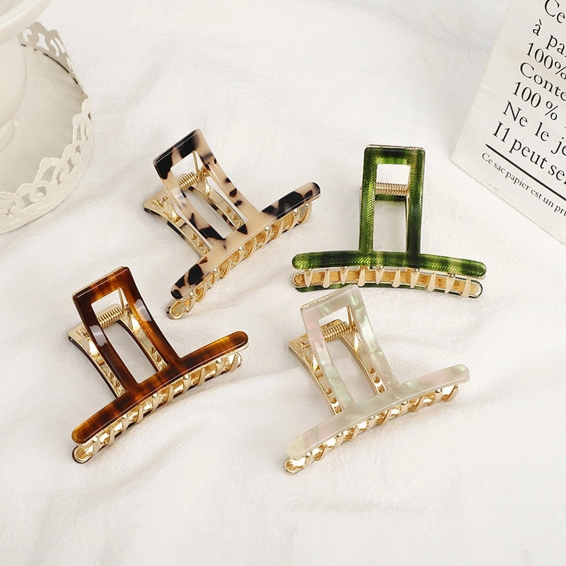 Women’s Classic Style Geometric Alloy Acetic Acid Sheets Hair Claws