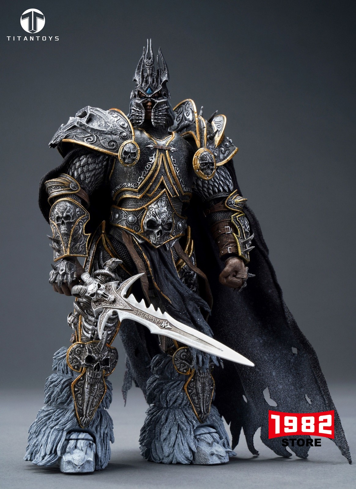 TITAN Toys T001 Lich King Arthas Frost Knight 1 12 Scale Soldier Action Figure Collectible Model Toy for Fantasy Fans