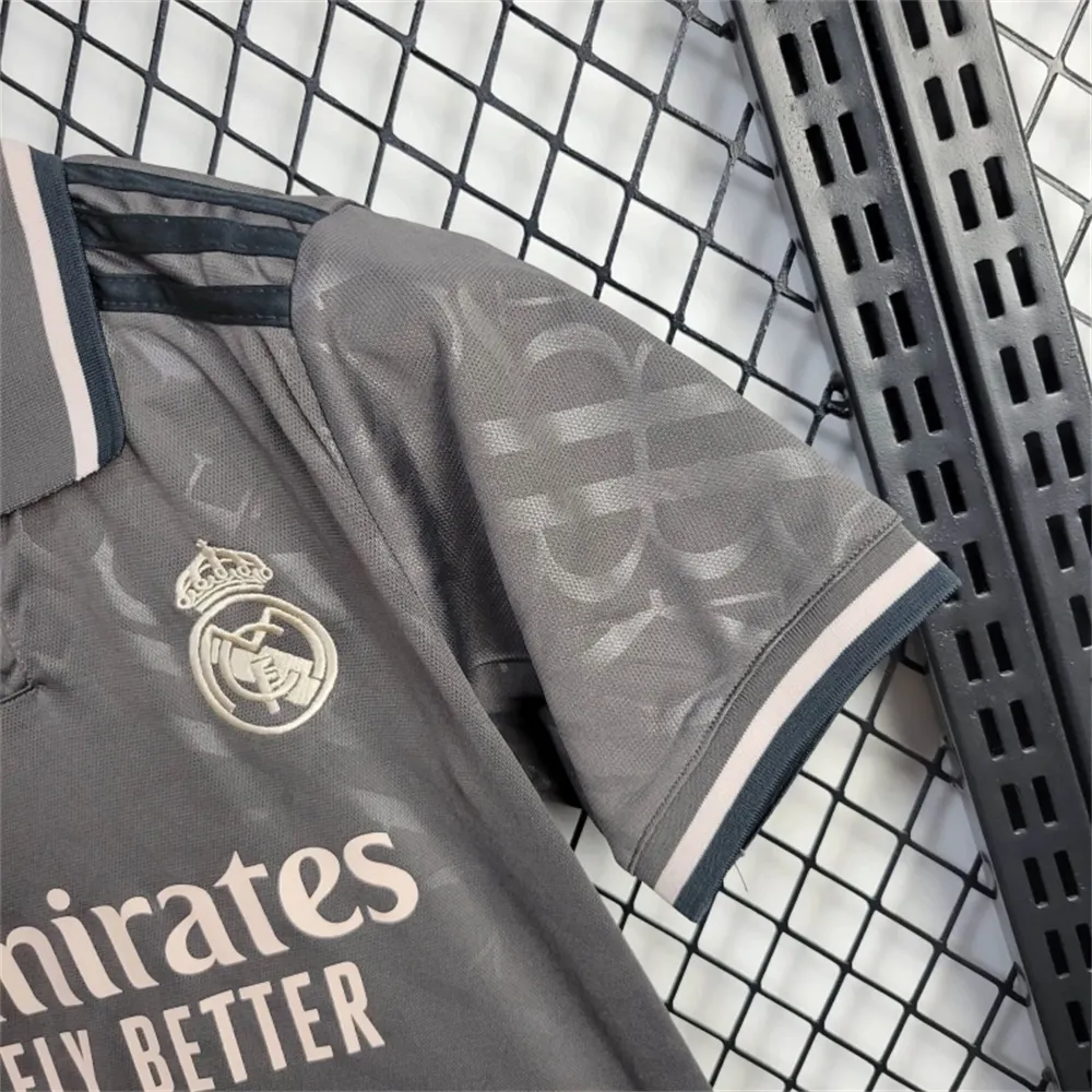 24/25 Real madrid Third Away Kids Kit Football Shirt Thai Quality
