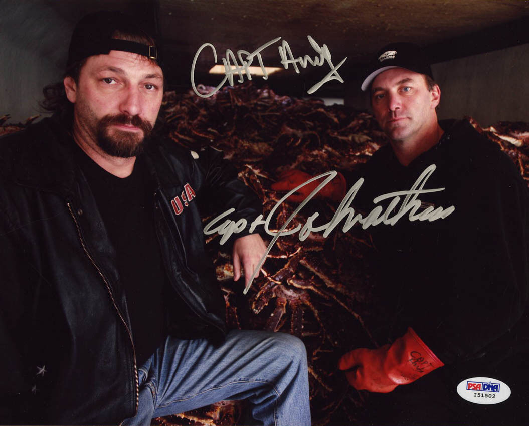 Johnathan Andy Hillstrand SIGNED 8x10 Photo Poster painting Deadliest Catch PSA/DNA AUTOGRAPHED