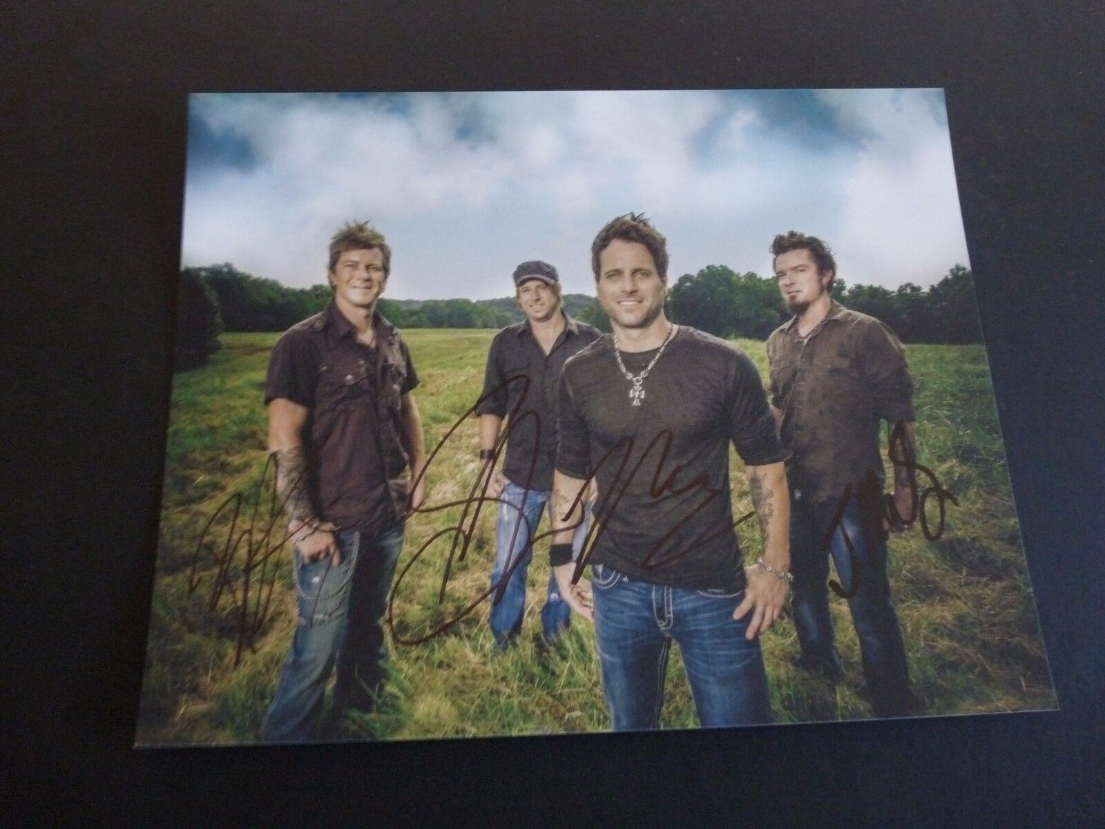 Parmalee All 4 Band Signed Autographed 8x10 Music Photo Poster painting PSA Guaranteed #1