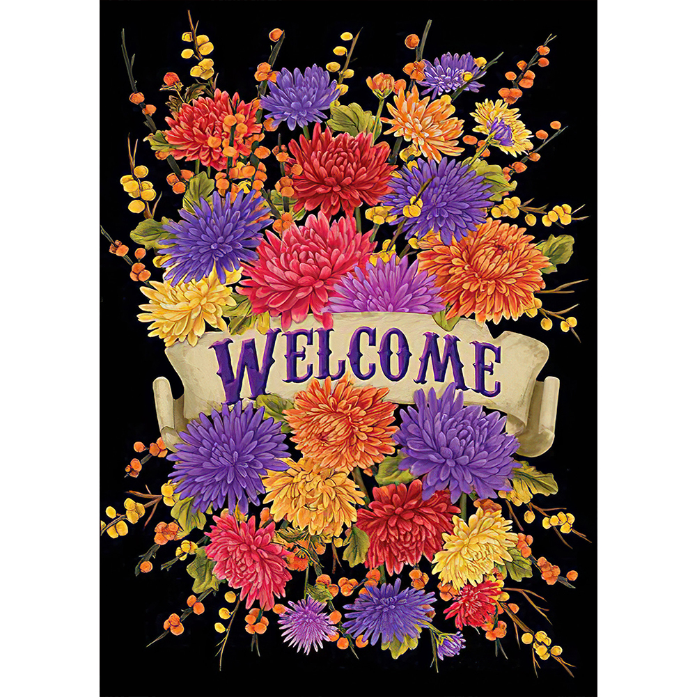 

Chrysanthemum - Round Drill Diamond Painting - 30*40CM, 501 Original