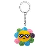 Bead Embroidery - Sunflower Beaded Counted Cross Stitch Keyring