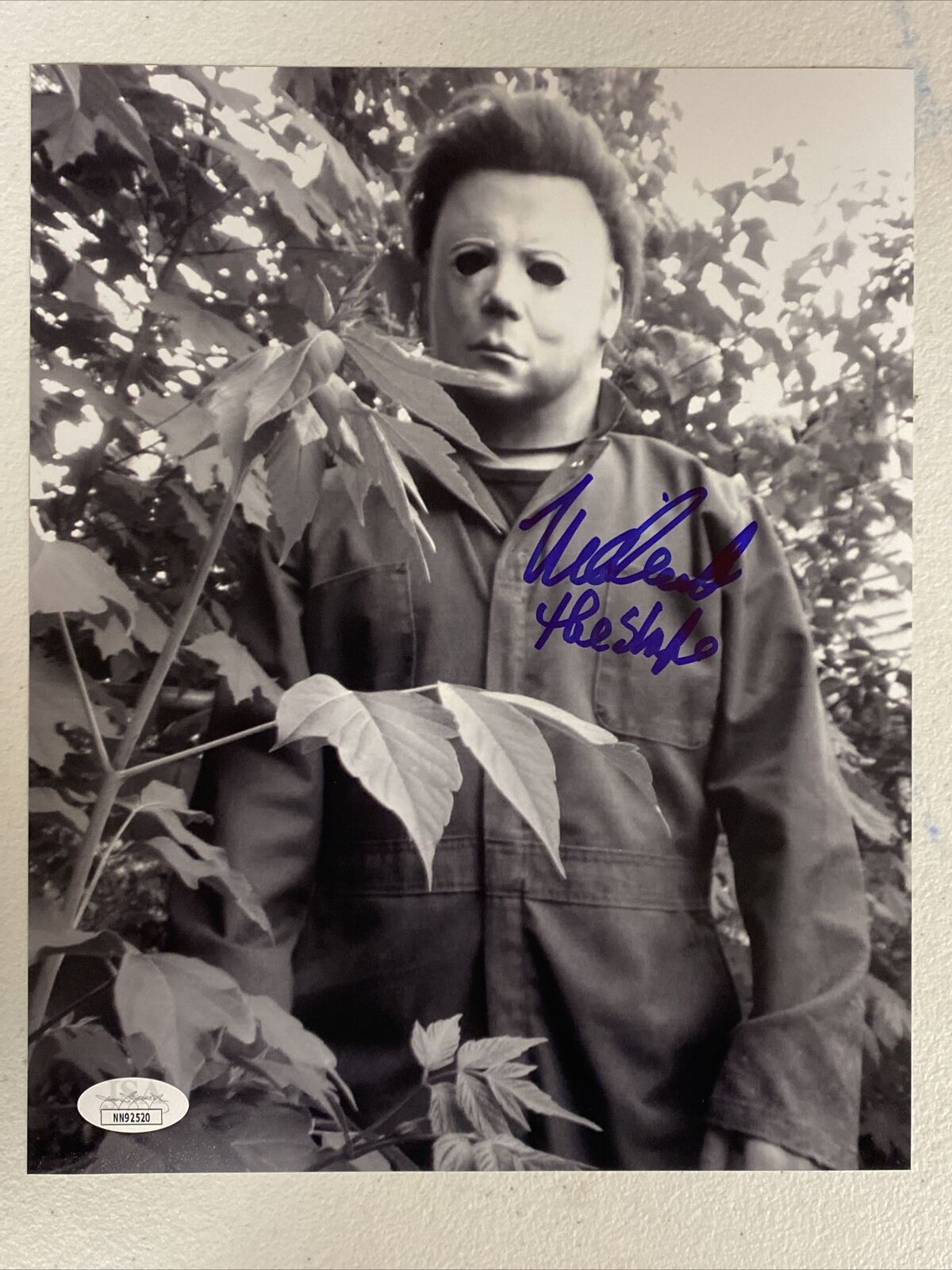 HALLOWEEN MICHAEL MYERS NICK CASTLE SIGNED AUTOGRAPHED Photo Poster painting 8 PROOF JSA COA