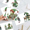 6PCS DIY Diamond Art Greeting Cards Christmas Elf Congratulations Cards & Gift