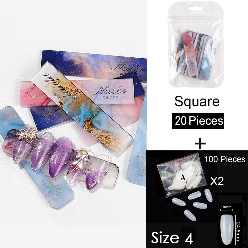 250 PCS Same Size Fake Nails Oval Shape False Nail Tips For Drawing Nail Design Acrylic Full Nails Art Size 0 1 2 3 4 Available-Nail Inspo