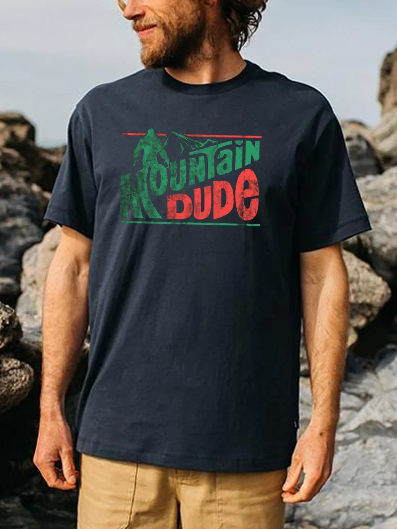 Bigfoot Mountain Dude Printed T-Shirt in  mildstyles