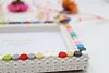 Flower DIY Building Block Photo Frame Kit,Creative Handmade Assembled Photo Frame Handmade Craft Gift Home Tabletop Display Decor 4x6 Inch