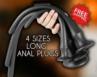 Long Anal Plug, Silicone Butt Plug, Funny Butt Plug, Fantasy Butt Plug, XL Butt  Plug, Big Plug with Suction Cup, Mature Adult Toys