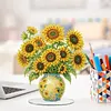 Sunflower Vase Diamond Dot Painting Ornament DIY Double Sided Acrylic