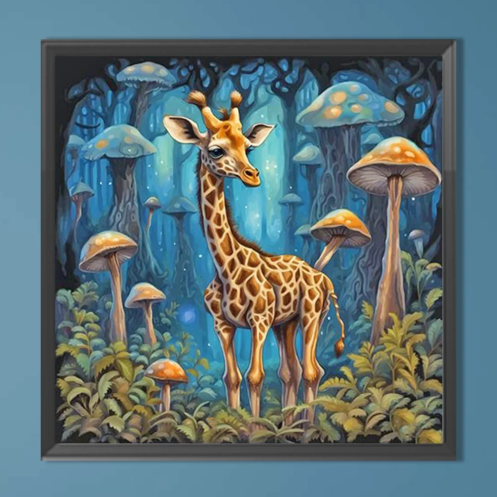 Diamond Painting - Full Round Drill - Giraffe(Canvas|40*40cm)