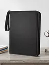 Embroidery Floss Organizer 50 Clear 9-Pocket Pages Waterproof Zip Trading Card Binder Holds 200+ Thread for Embroidery & Craft Supplies