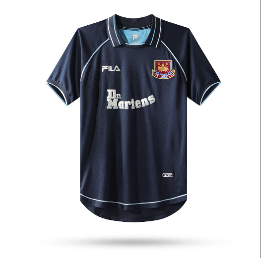 Retro 1999-2001 West Ham United Third Away Football Shirt Thai Quality