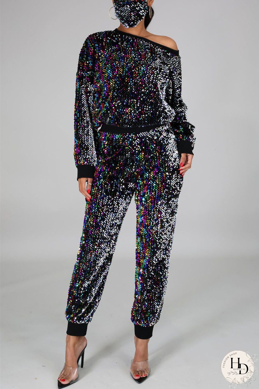 White Fashion Casual Long Sleeve O Neck Regular Sleeve Regular Patchwork Two Pieces