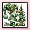 Christmas Tree Gnome-11CT Stamped Cross Stitch 40*40cm/15.75*15.75in tapestrymarket